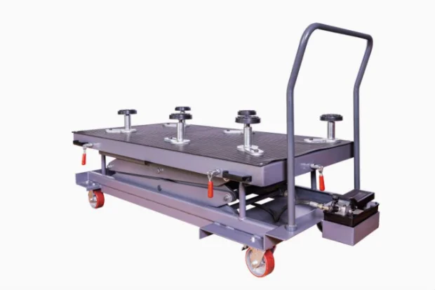 New energy vehicle battery lifter gearbox engine lifting mobile trolley battery pack disassembly lifting platform