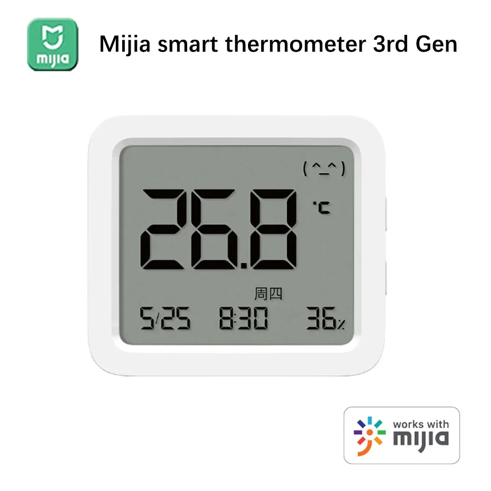 Mijia Smart Bluetooth Thermometer 3 Mesh LCD Wireless Electric Digital Hygrometer Temperature Humidity Works with Mihome APP