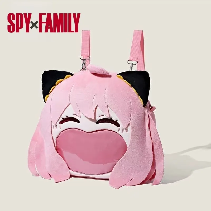 

SPY×FAMILY Anya Forger Large-capacity Backpack Manga Exhibition Doll Badge Display Bag Cartoon and Anime Festival Gifts Bag