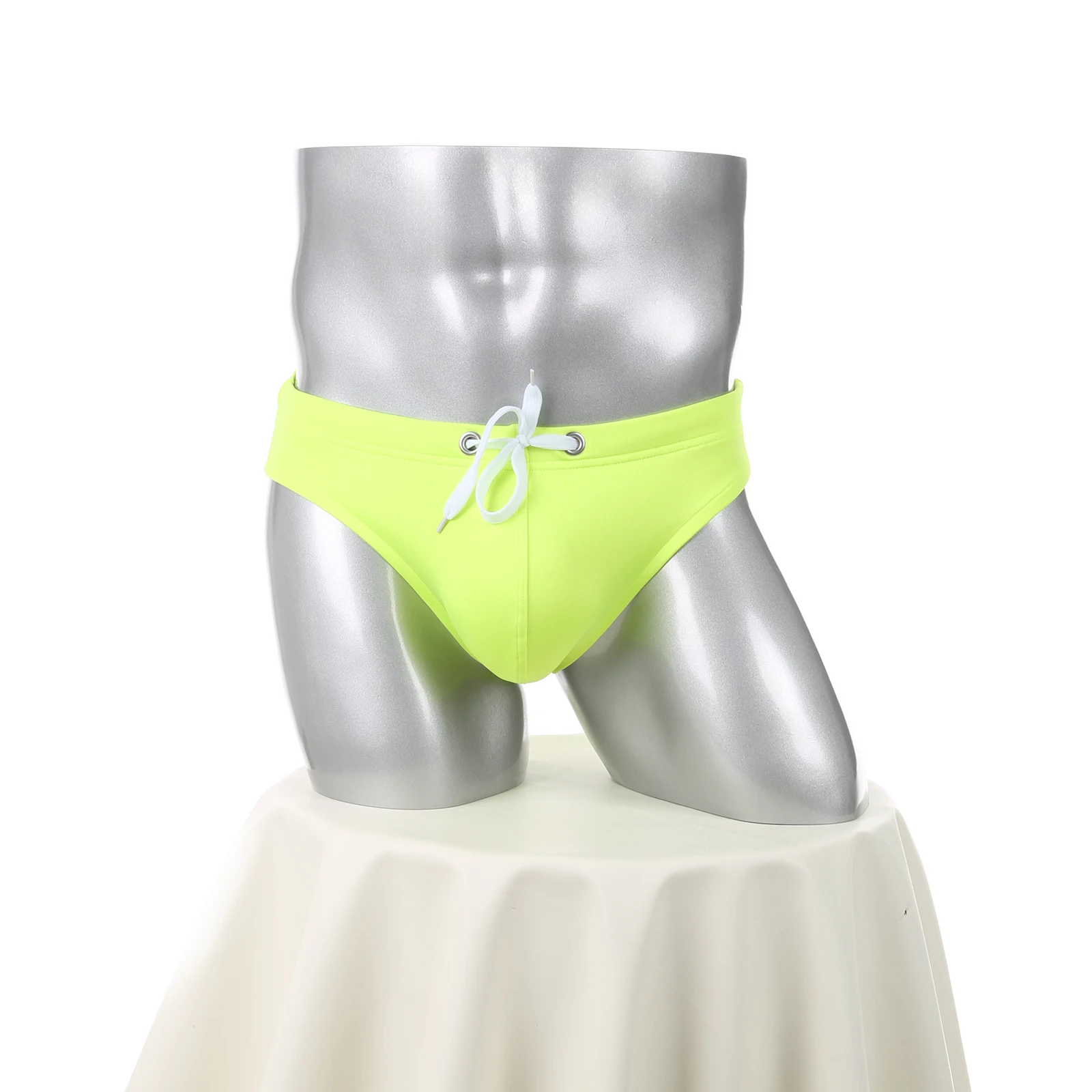 Herren-Slips mit niedriger Taille, Bikini-Unterwäsche mit Kordelzug, sexy Unterwäsche, weiche U-förmige Unterhose, lässiger Slip, klassisch für den Alltag – Detail 27