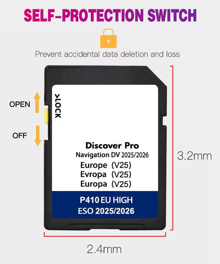 Original novo 2024/2025 para vw mib1 mib2 descobrir mídia sd mapa de navegação v23 discover pro mídia