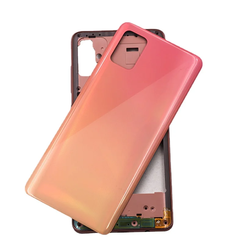 For Samsung Galaxy A51 A515 A515F A515FN Battery Back Cover A51 Plastic Housing Case Middle Frame Chassis Volume Side Key