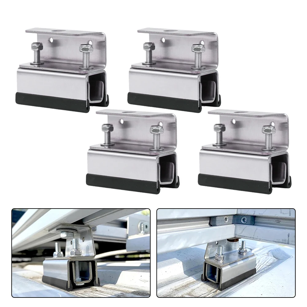 

4pcs Roof Rack Mount Kit Solar Panel Bracket For PROMASTER For DUCATO For JUMPER For Boxer Van Roof Rack Accessories