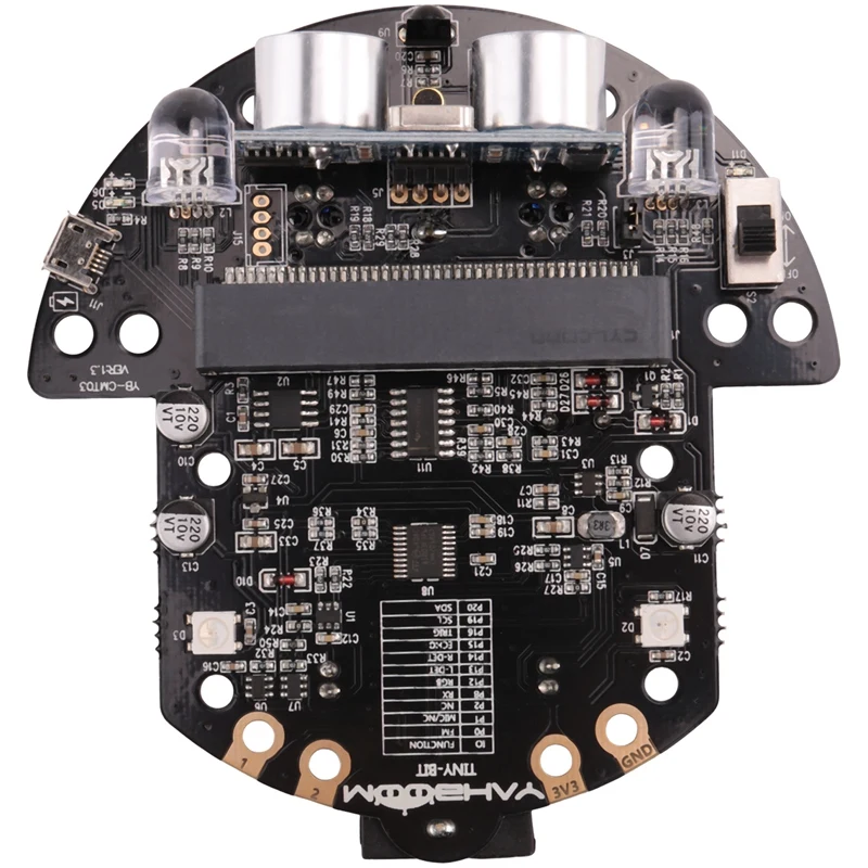 Robot Programmable Robotic Kit Based On BBC Microbit V2 And V1 For STEM Coding Education With Chargeable Battery