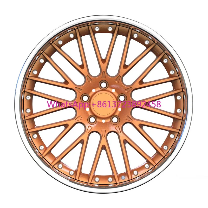 

Customized Luxury 18-22 Inch Forged Passenger Car Wheels New Gold Finish 18x9 5x114.3/5x100 Sport Style 5 Holes 30mm ET 98mm PCD