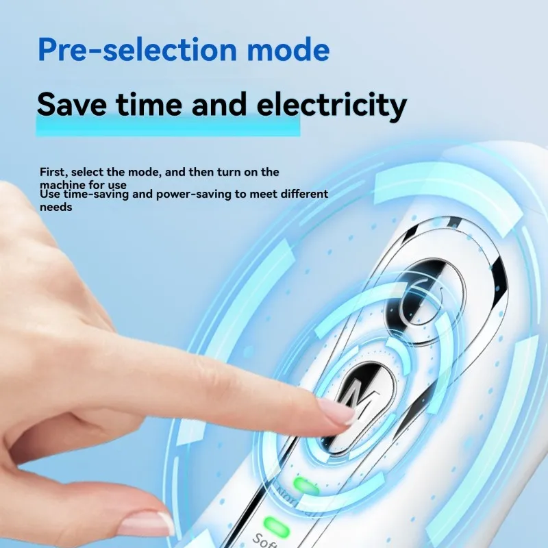 

ABBK-Smart Electric Household Pulse Water Flosser DIY Oral Tooth Stain Removal Ultrasonic Teeth Cleaning Device