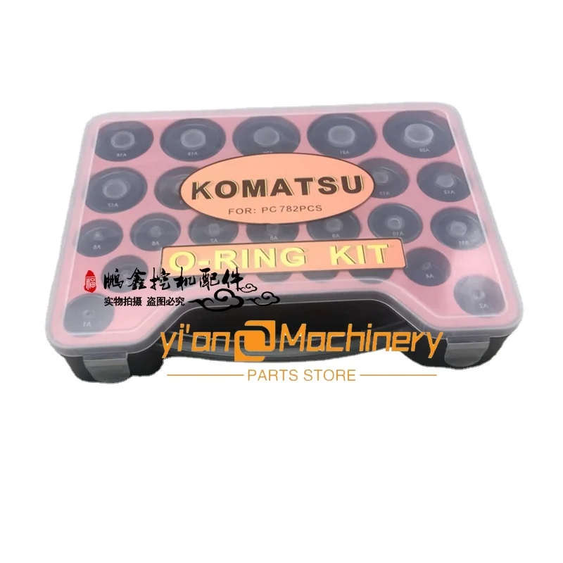 

Excavator Accessories For Komatsu PC60/120/200/220/300/360-7 Excavator Repair Kit O-Ring Box 782 PCS Oil Seal Gaskets