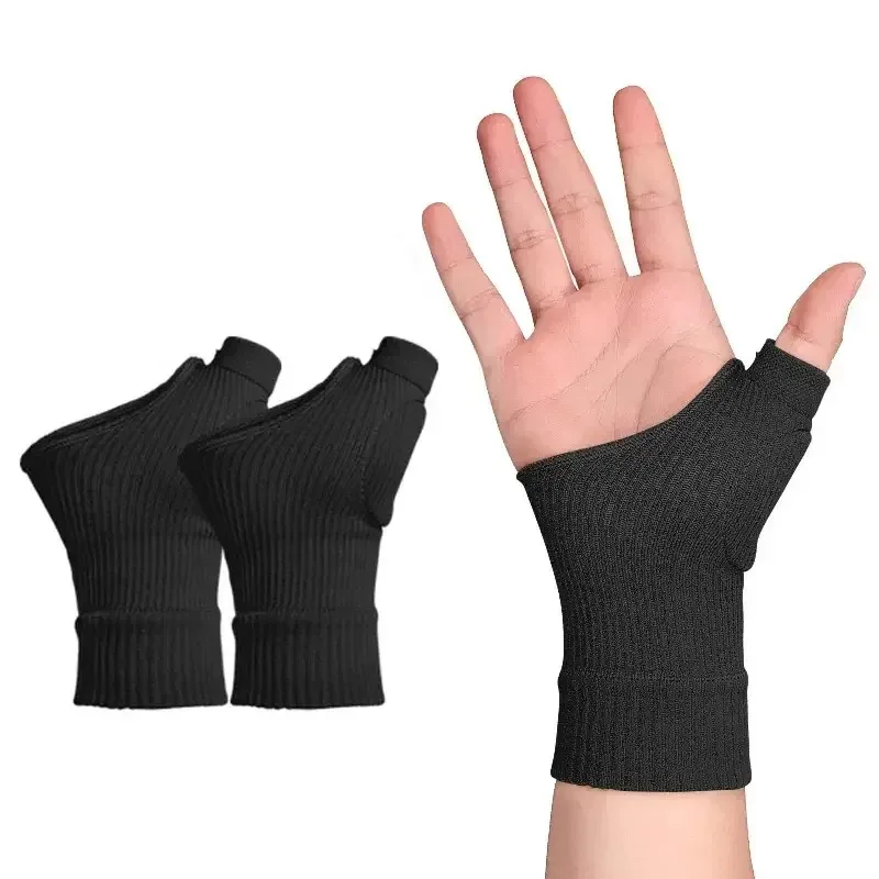 1Pair Wrist Thumb Compression Arthritis Gloves, Breathable Wrist Support Wrist Brace Wrist Sleeve With Gel Thumb Injury Pads
