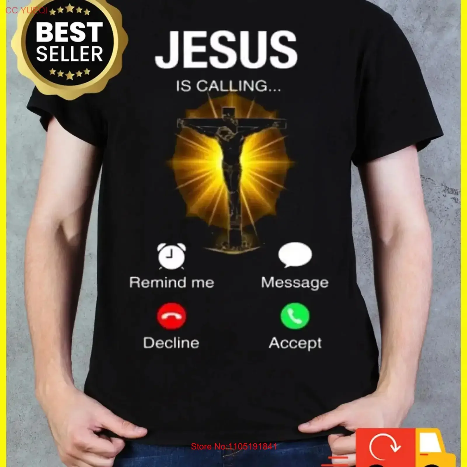 Jesus Is Calling T Shirt All Size vintage Washed Comfortable Unisex Stylish Slightly Versatile fashion Soft Casual Breathable
