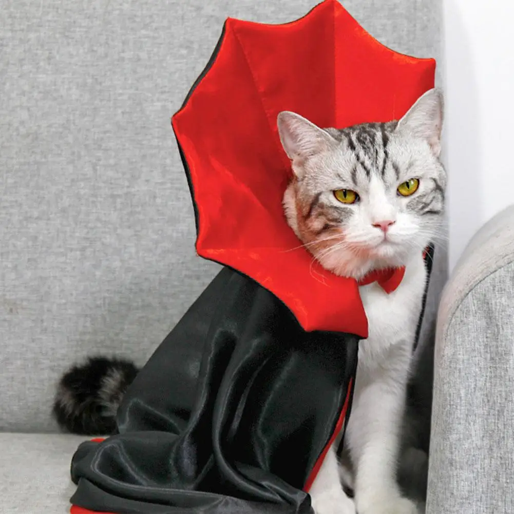 1pcs Pet Clothes Halloween Cat And Dog Cloak Hat Holiday Set Cat And Dog Transformation Dress Christmas Dress Up Earl Windcoat