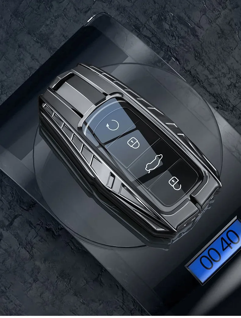 Zinklegierung Autoschlüsseletui für Chery Jaecoo J7 7 PHEV 2025 J8 8 2026 Schlüsselanhänger Fernbedienung Abdeckung Shell Gehäuse Halter Fob Zubehör – Detail 5