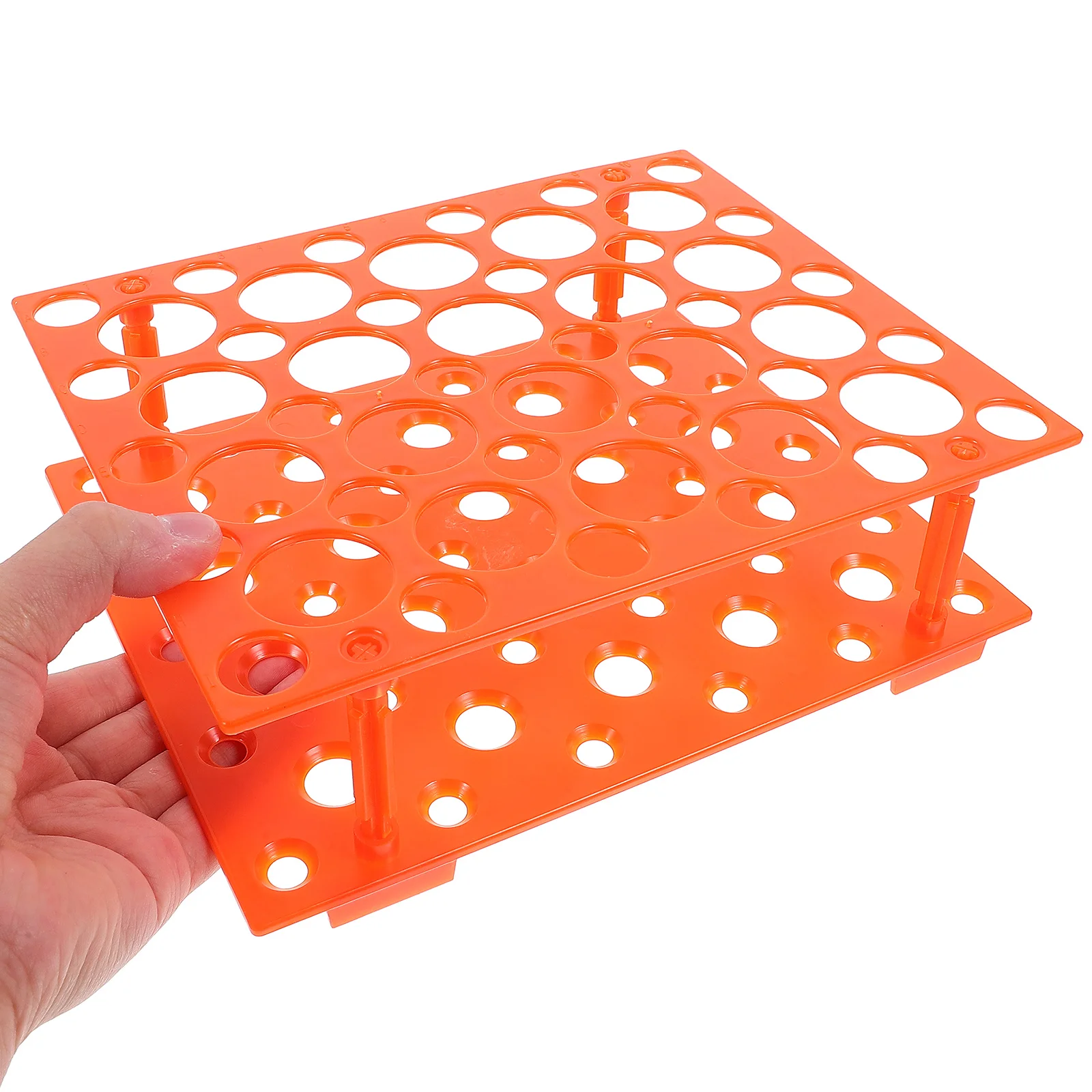 Test Tubes Laboratory Centrifuge Rack Detachable Racks Storage Holder for Orange