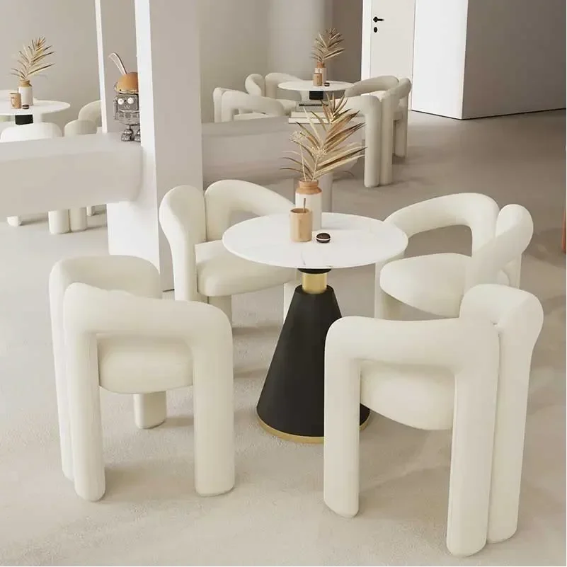 Nordic light luxury dining chair modern minimalist style designer creative chair restaurant dining table chair household Intern