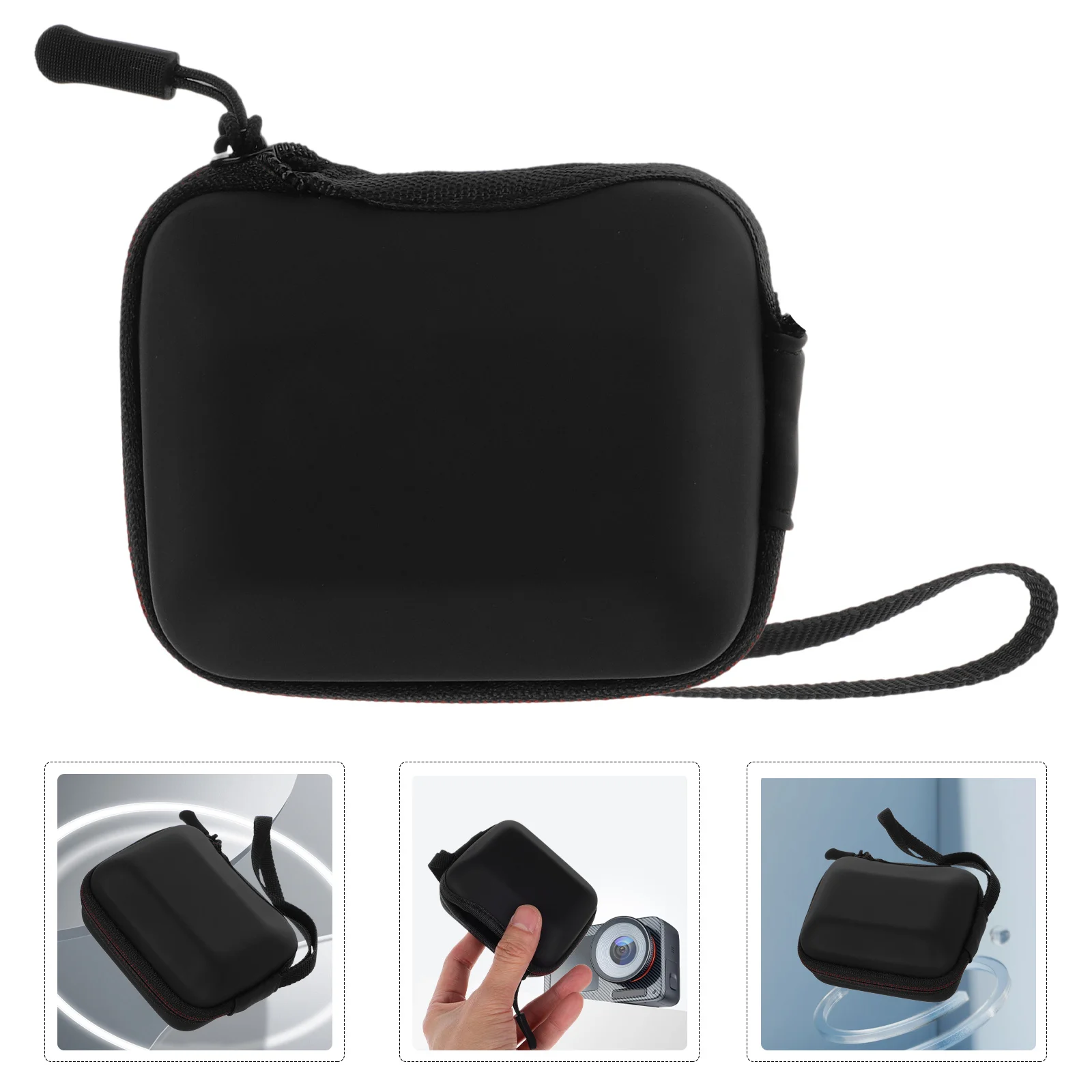 

Mini Shockproof Action Camera Bag Zipper Protective Storage Case Compact Portable Compatible for Gopro 11 10 Camera Gear