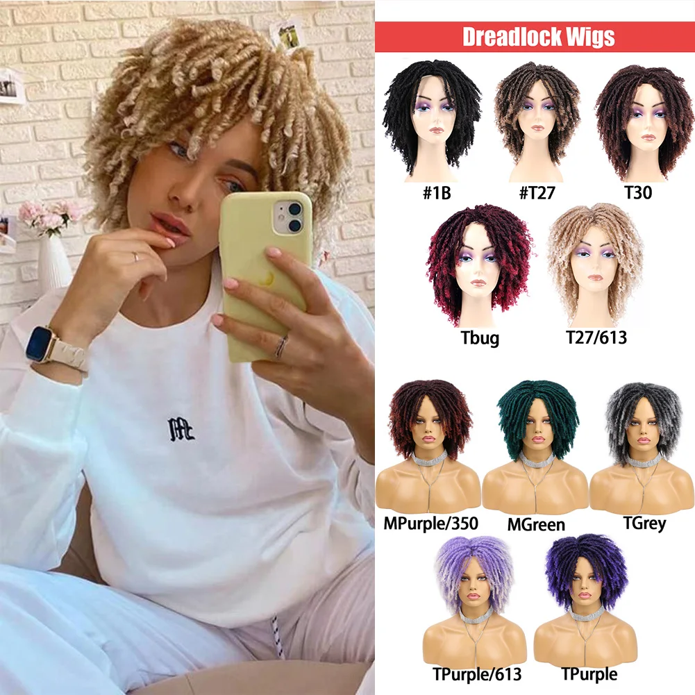 Curly Braided Wigs On Sale Clearance Short Afro Wigundle Hair Wigs For Women Glueless Blonde Black Synthetic Wig High Quality