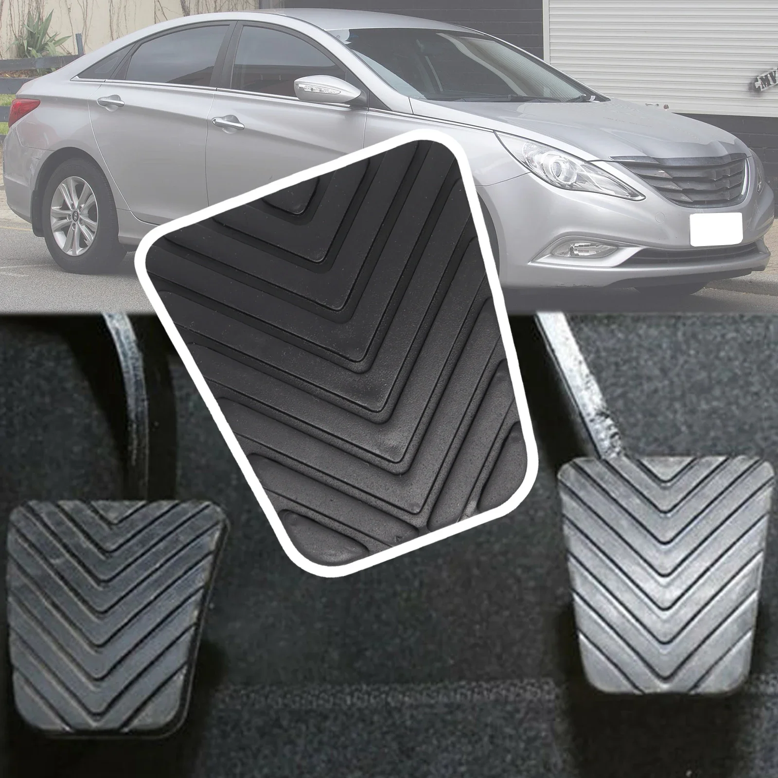 

Rubber Brake Clutch Foot Pedal Pad Cover For Hyundai Sonata Y2 Y3 EF NF YF 2001 - 2015 2016 2017 Sonica Marcia Vivante Prima