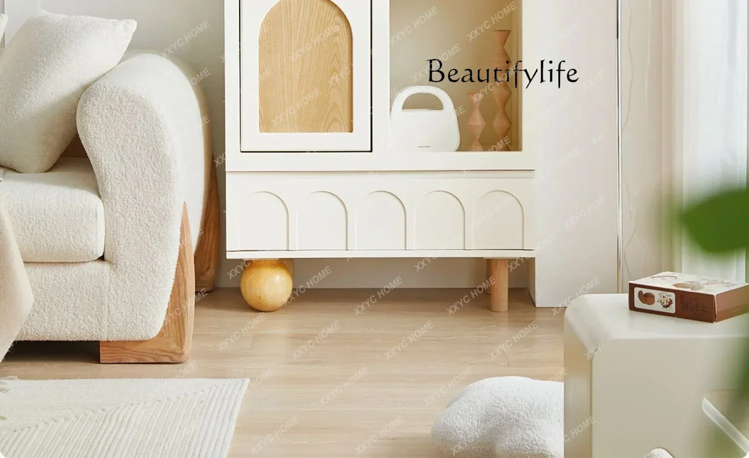 S Nordic Cream Style Sideboard Cabinet Home Simple Storage High Cabinet