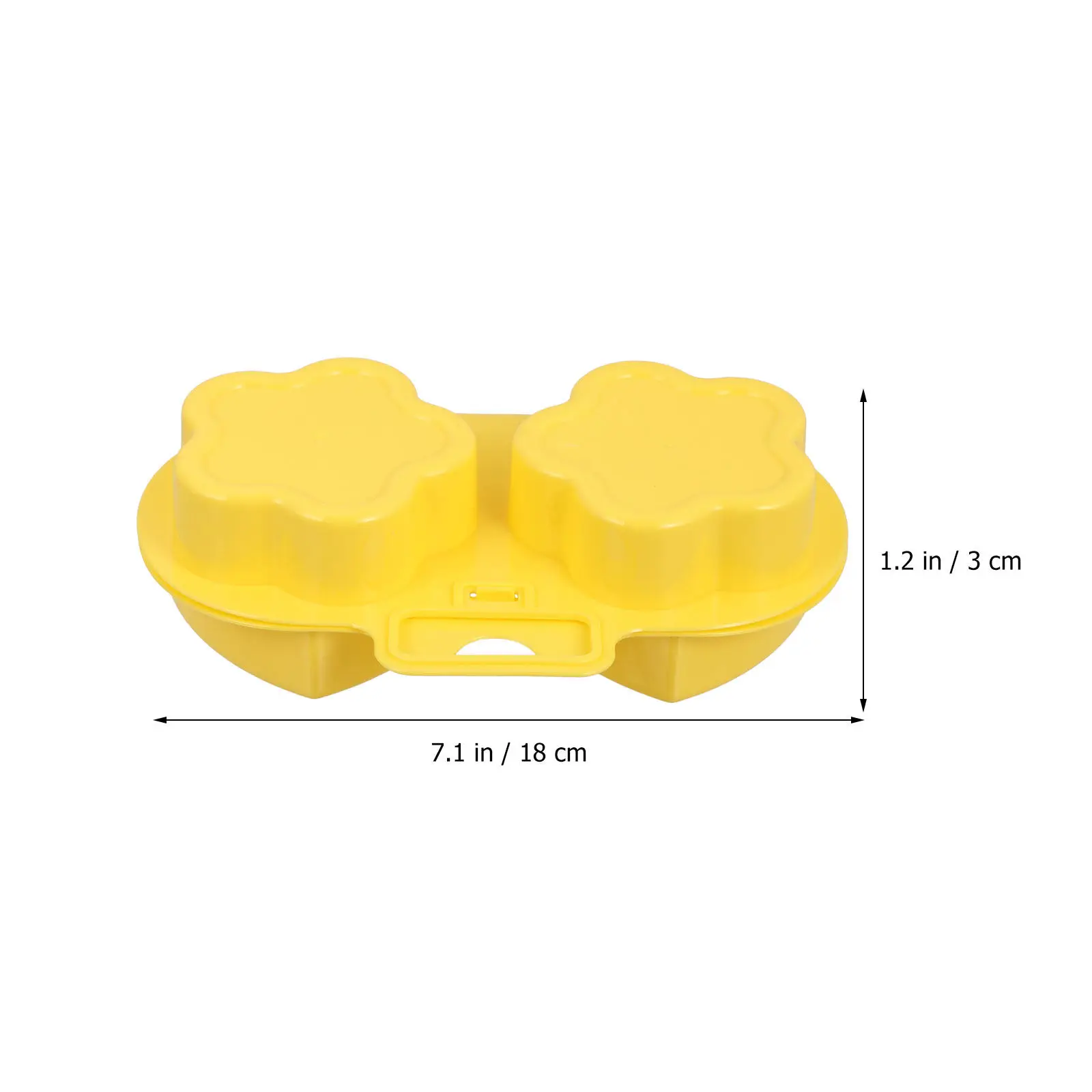 3Pcs Microwave Egg Mold PP Material Heart Flower Shape Easy to Open and Close No Nutrition Loss Egg Mold