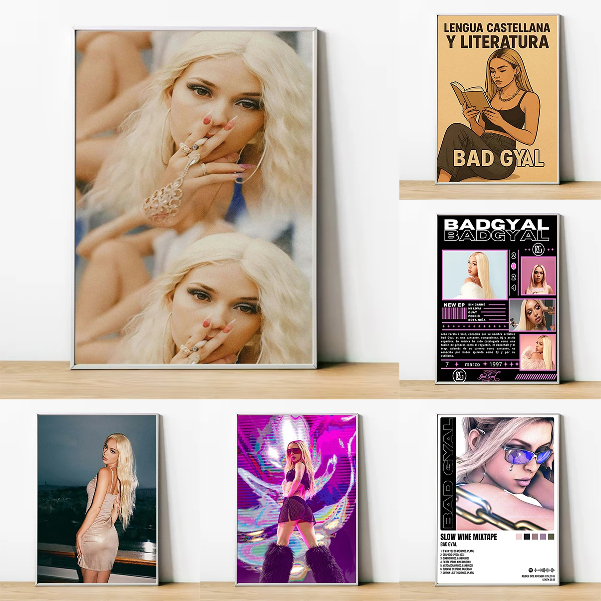 

Spain B-Bad G-Gyal Poster Office Wall Art Cool Room Decoration Interior Posters Coffee House Bar Kitchen Decor Home Decorations