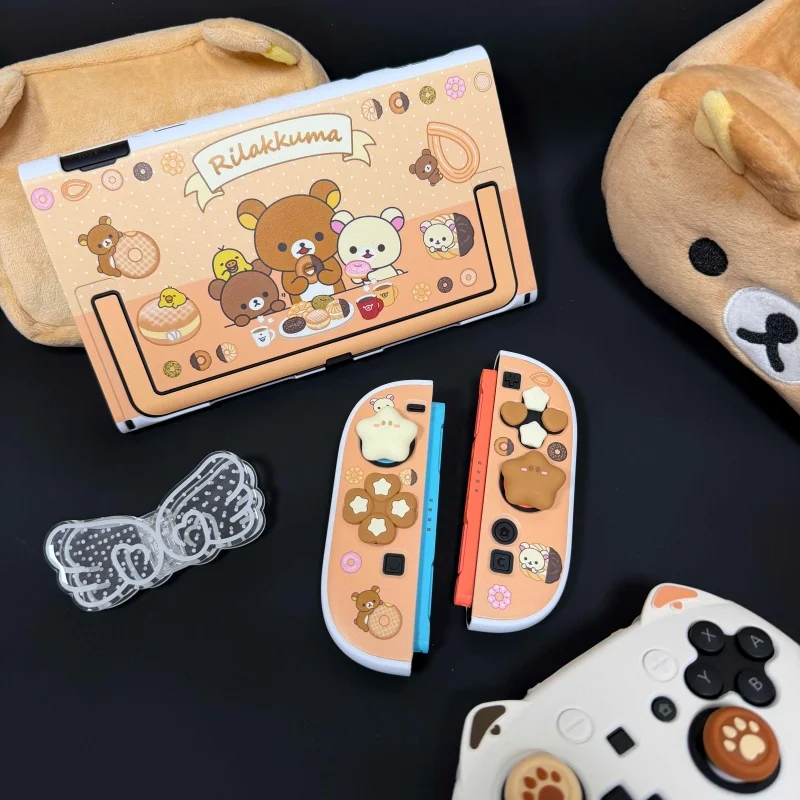 Cute Rilakkuma Switch2 Protective Case Cartoon Bear Custom Switcholed/Ns2 Protective Case Storage Bag Anime Game Peripherals - Image 3