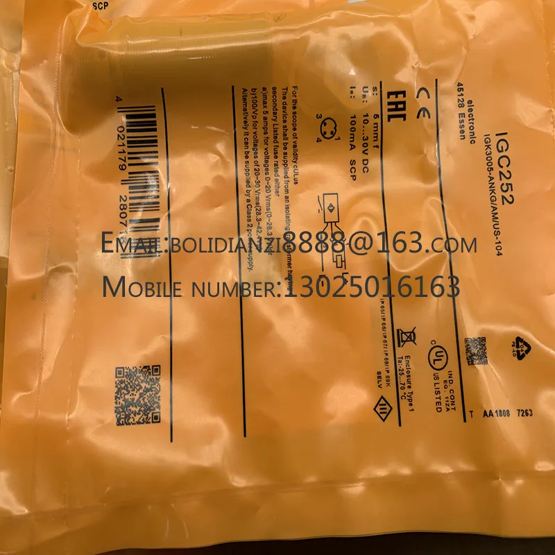 

The brand-new original sensor IGC210 IGC211 IGC214 IGC213 IGC224 warranty for one year in stock