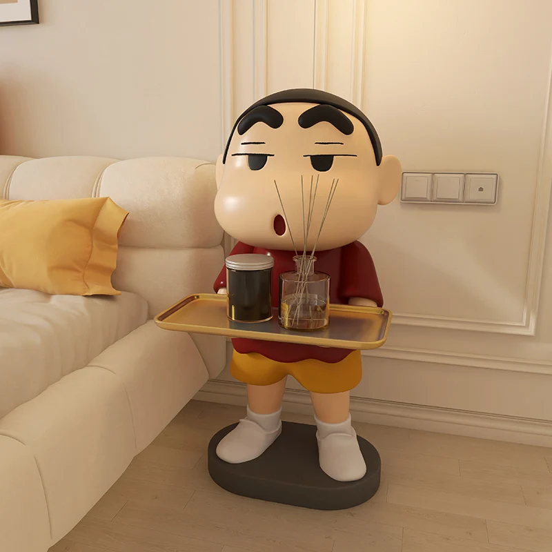 70cm crayon shin-chan anime figura série grande armário de tv sofá bandeja do chão para ser cama em movimento presente ornamentos decorativos
