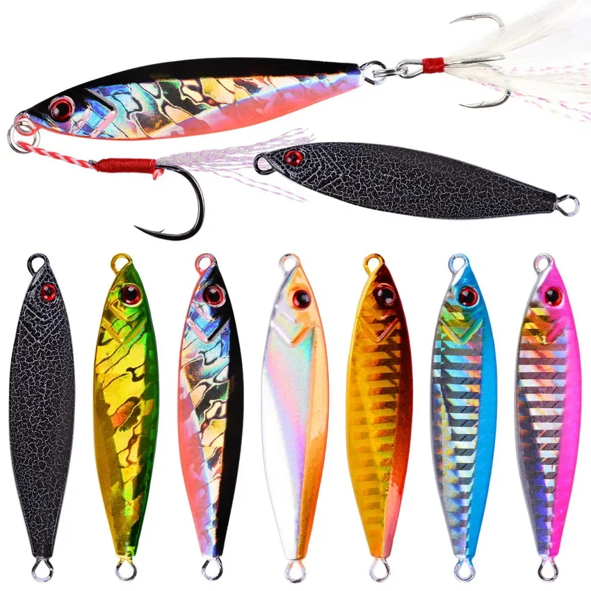 1Pcs  Metal Jig VIB Fishing Lure 14G 21G 30gG Sinking Lures Sea Jigs Spoon Winter Fishing Good For Fishing Jigging Hard Ice Bait