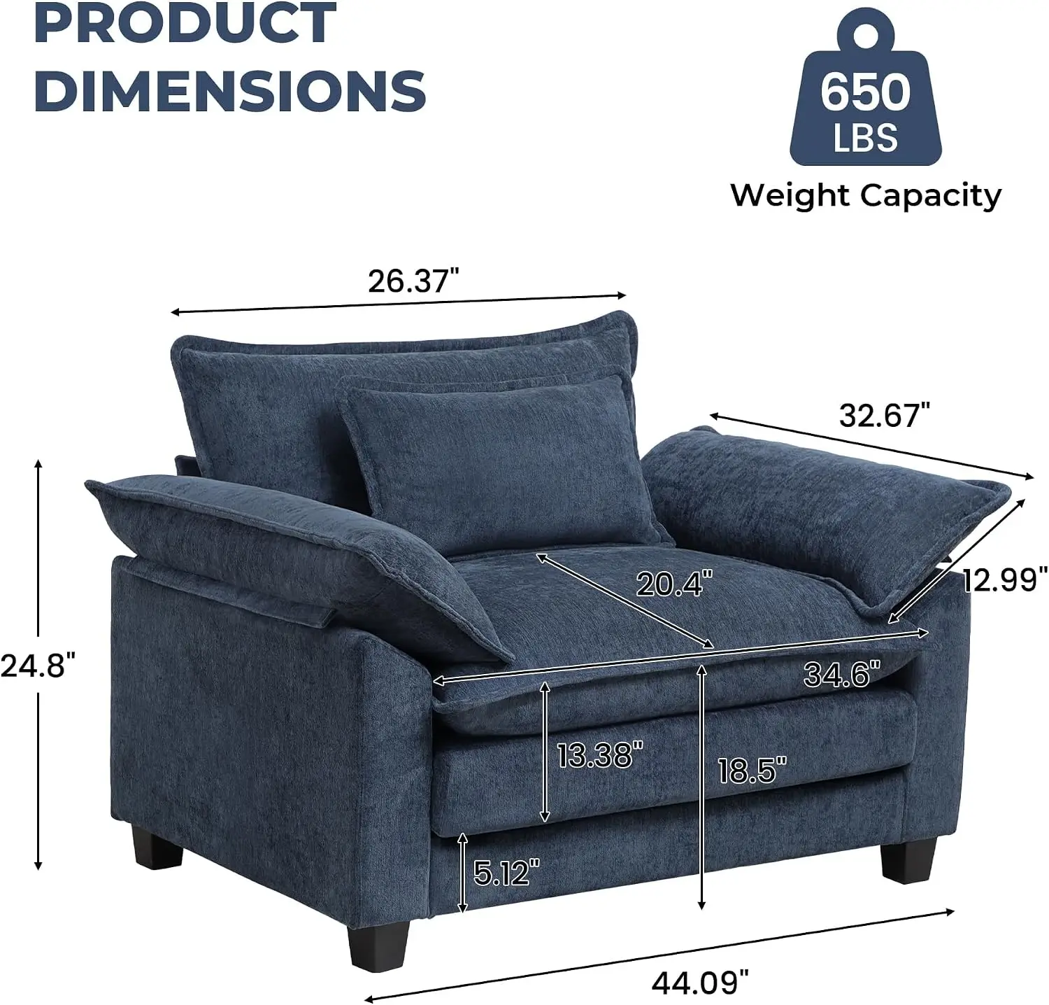 Oversized Accent Chair,44