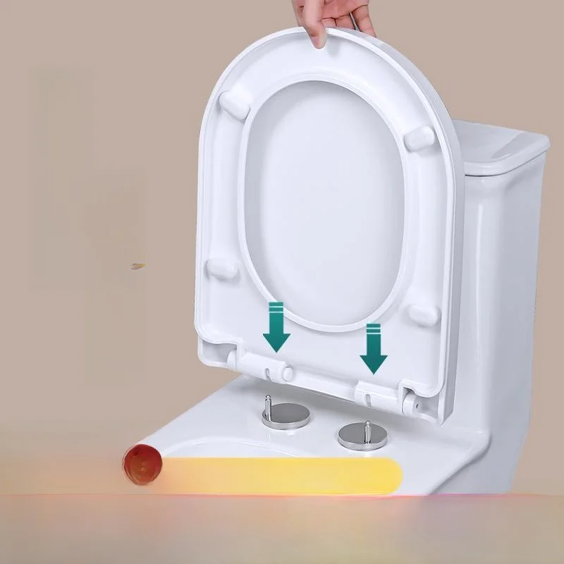 Thickened Plastic Toilet  Cover Universal Family Use VU Type Toilet Lid Sanitary Bathroom Accessories Toilet Ring 