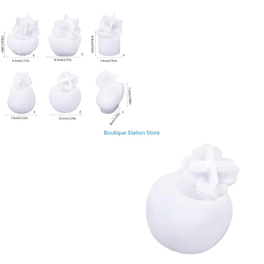 Y55F Jar Jewelry Organiser Mould Silicone Mold for Customizable Storage Case