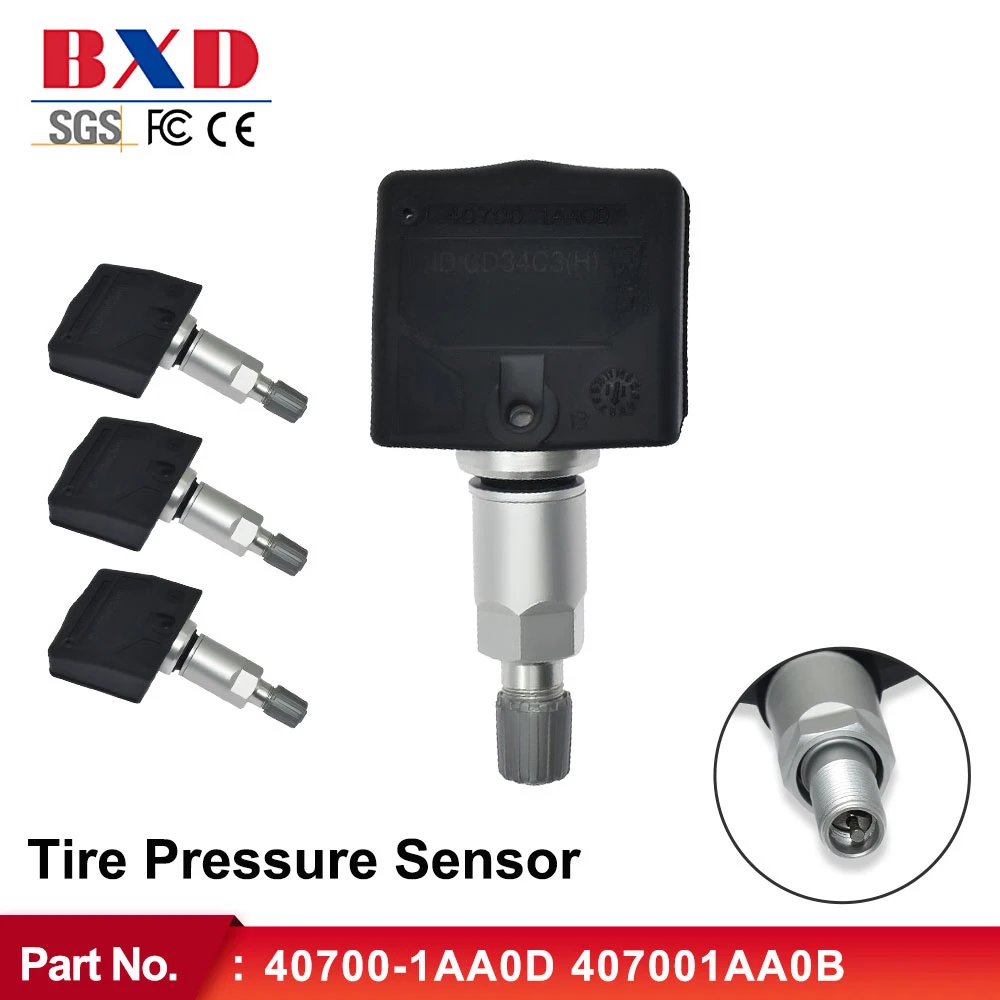 1/4pcs TPMS Sensor Tire Pressure Sensor 40700-1AA0D 407001AA0B For Nissan Titan Murano Maxima Armada Frontier Altima Cube