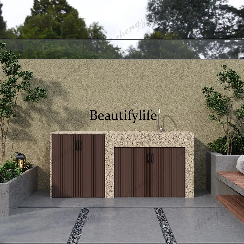 Washing machine cabinet Outdoor laundry pool Balcony Household basin Courtyard wash basin Combination cabinet