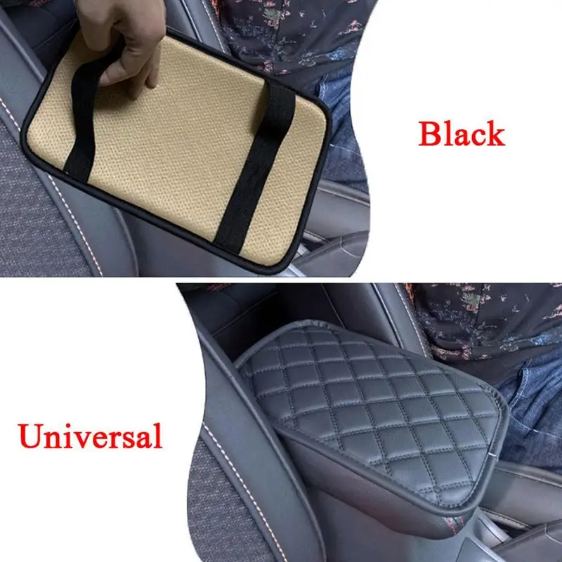 Automotive Arm Rest Pad PU Leather Middle Console Armrest Pillow Car Armrest Cushion Seat Cushion Cover Hand Rest Covers