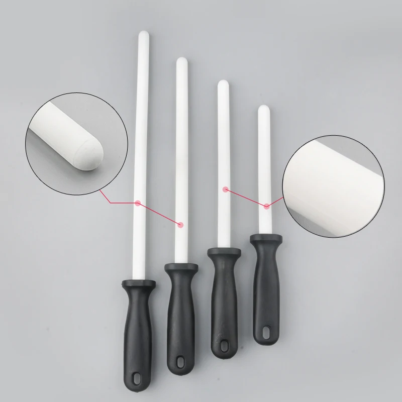 1 Pcs Ceramic(zirconia) Rod Knife Sharpener With ABS Handle Sharpening For Chefs Steel Knives Kitchen Assistant Helper Musats