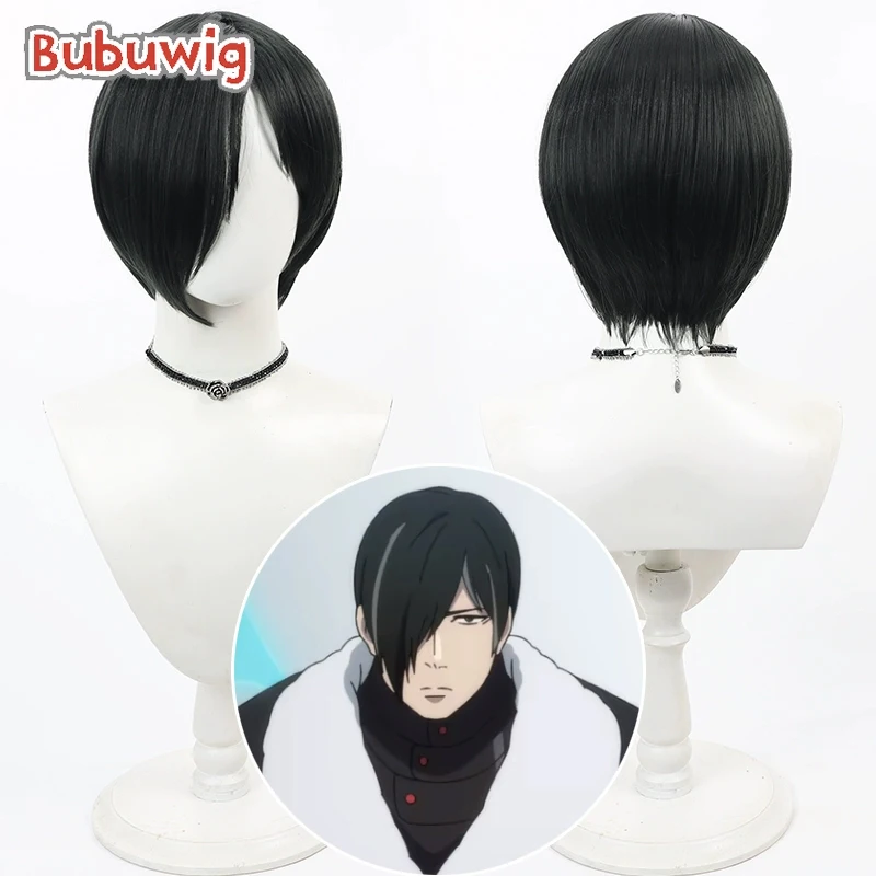 

Bubuwig Synthetic Hair Kang Horyang Cosplay Wigs Tower of God Kang Horyang 30cm Short Black Mixed Gray Men Wig Heat Resistant