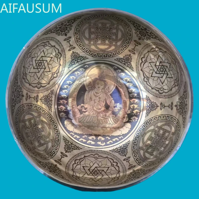 

Nepal Hand hammering Singing Bowl Tibet vajrasattva Buddha sound bowl Yoga meditation Sound Healing,large size