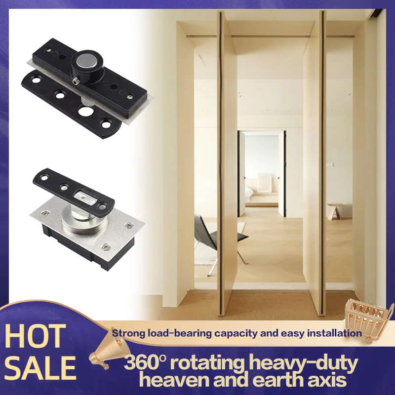 

Heavy-duty 360-degree Rotating Wooden Door Door Axis Heaven And Earth Axis Rotating Hidden Hinge Invisible Door Hinge