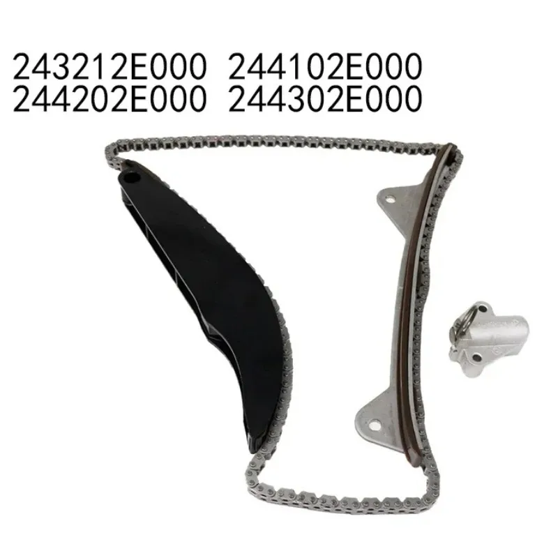 

Для KIA Soul Forte Sportage Optima для Hyundai Elantra Kona Tucson 243212E000 244102E000 244302E000 Натяжитель цепи ГРМ Набор
