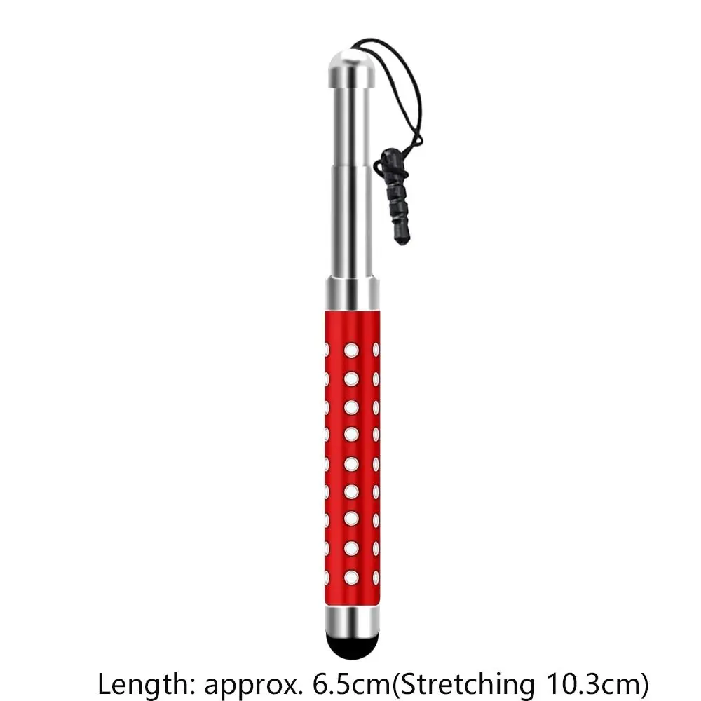 Mini High Precision Touch Screen Pen Retractable Multicolor Capacitive Pen Multi-function Electronics Stylus Pencil