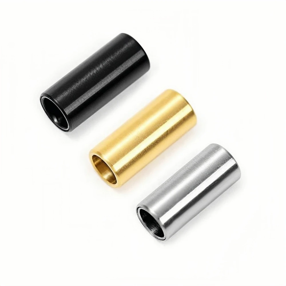 Wholesale 10pcs Stainless Steel Magnet Clasps Hole 4mm Black/Gold/Steel Colors Leather Rope Diy Bracelet Jewelry Connect Clasps