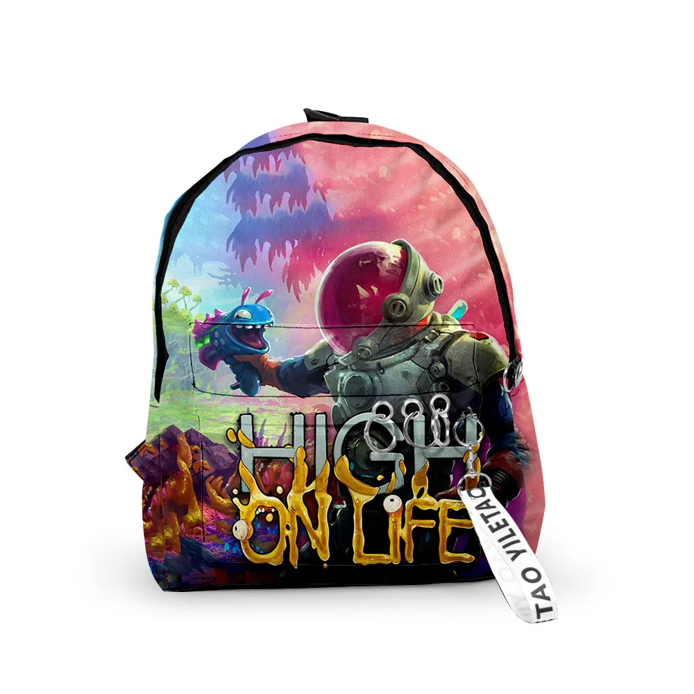 

High on Life Anime Backpack Schoolbag Travel Bag 2023 Casual Style Harajuku Daypacks Rucksack Unisex Bags