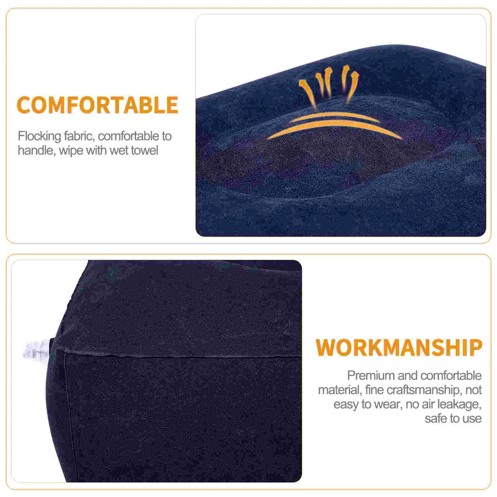 High Quality Work Sofa Pillows Hip for Sleeping Sponge Foot Rest Car Inflatable