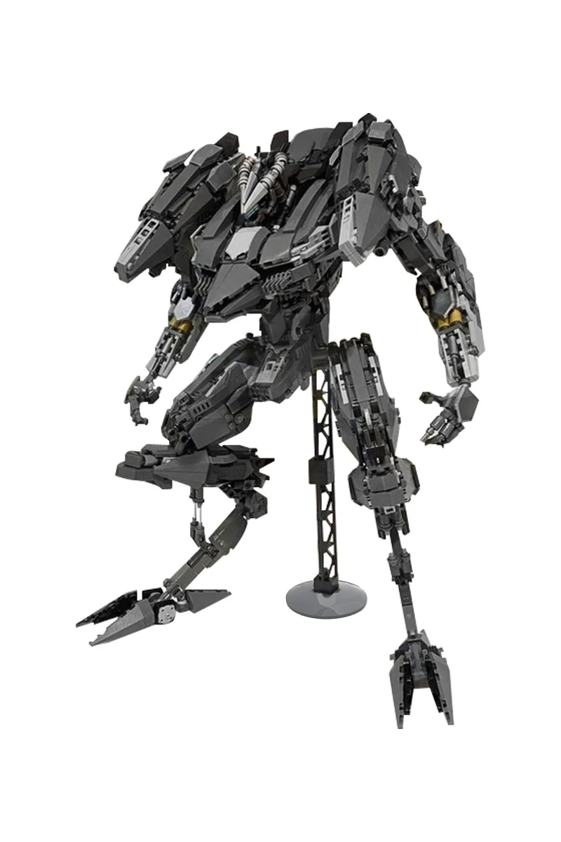 MOC ゲームアーマードコアソードフィッシュメカレンガモデルソードフィッシュハイテクメカビルディングブロック組立おもちゃ子供の誕生日プレゼント