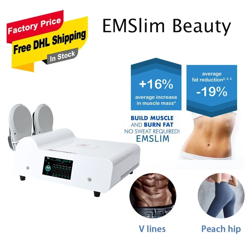 

High-Power EMSlim Slimming Machine with RF Muscle Building, Fat Burning & Body Sculpting in One Portable System