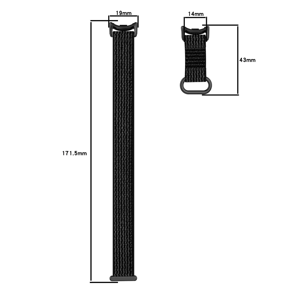 Loop Nylon Strap Mi Band 9 Bracelet Replacement Elastic Watchband for Xiaomi Smart Band 8 NFC Smartwatch Lightly Woven Wristband image 5