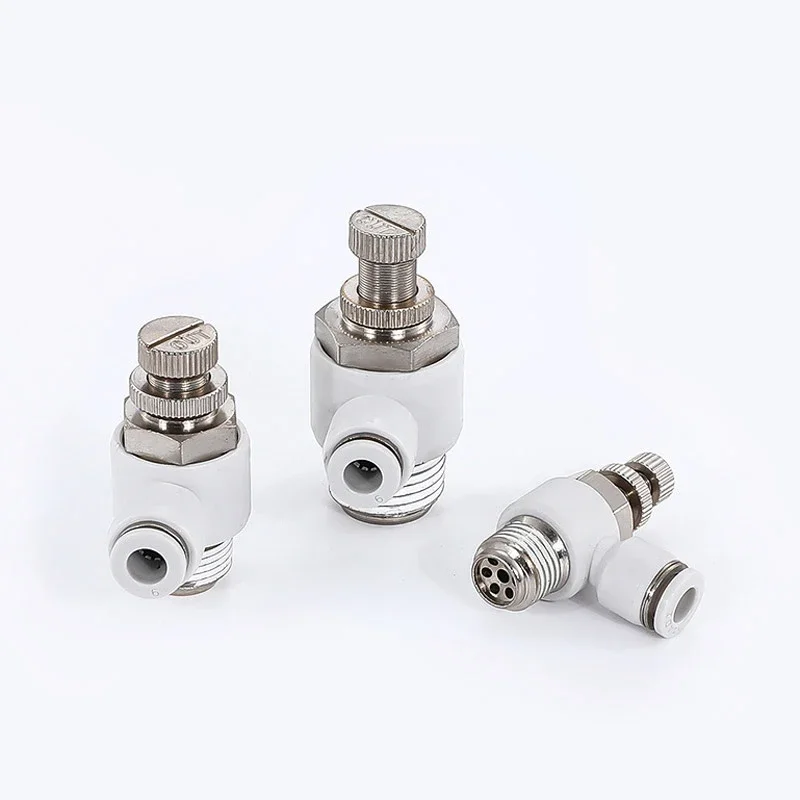 大型シリンダースロットルバルブ SL12-02 ファストコネクション空気圧 SL12 16mm SL12-02 1/4" 3/8" 1/2" SL16-03 SL16-04