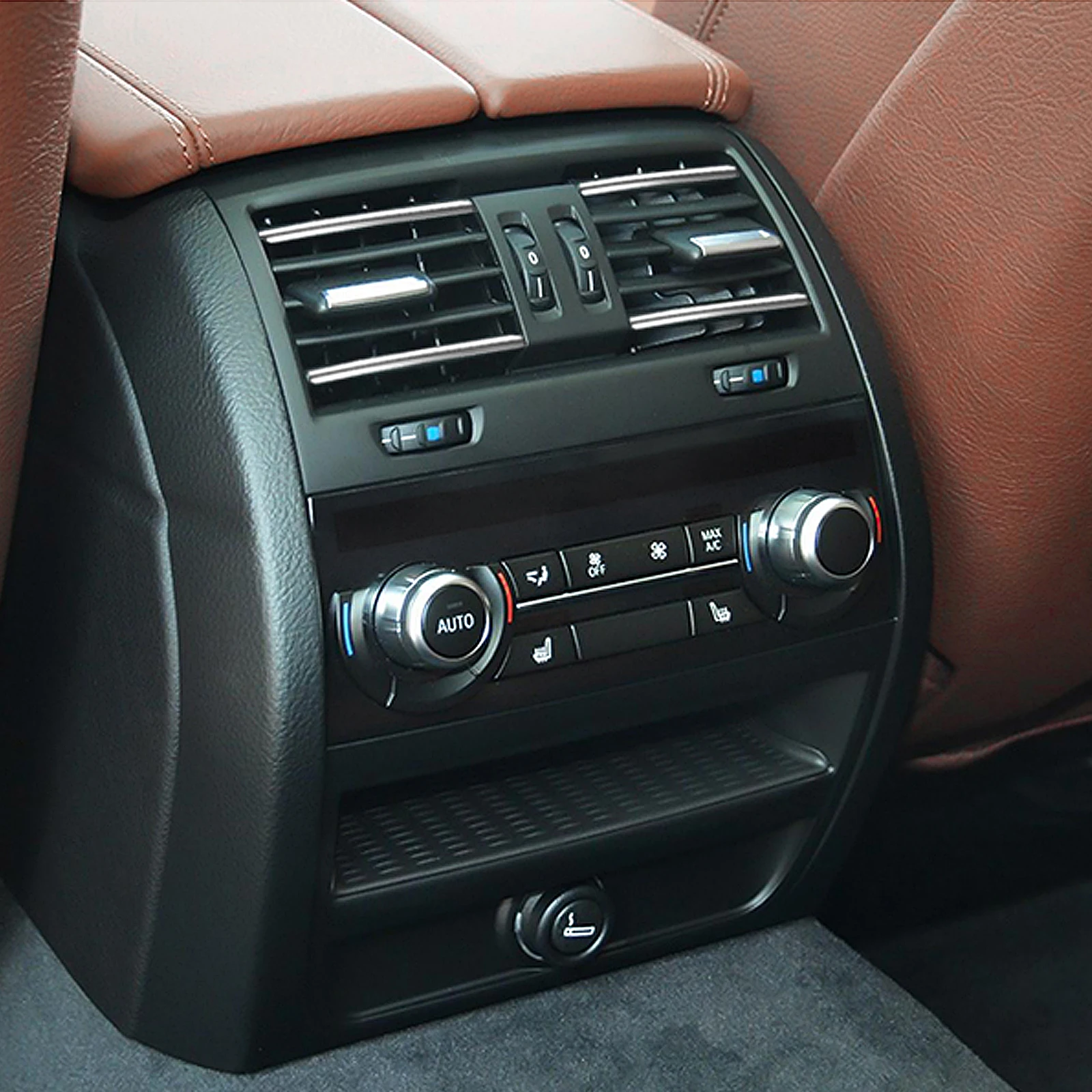 

Car Air Vent Plastic Frame for Rear Console Durable Molded Parts Solid Grille Easy Install Long Use Car Interior Dashboard