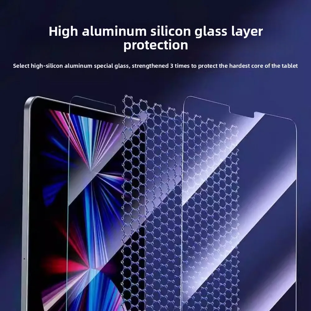 زجاج مقسى لجهاز iPad Air 13 11 5 4 Pro 13 M4 A16 11th 2025 12.9 في واقي الشاشة iPad 10 9 10th 9th Mini 7 6 فيلم فوري