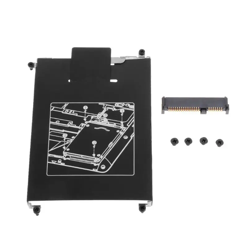 F3KE HDD Caddy Adapter Hard Drive Disk Interface Bracket SSD Cable Connector Laptop A