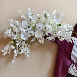 Wedding Props Artificial Flower Row Road Leading Flower Ball Romantic Wedding Decoration Stage Arrangement Arch Decor